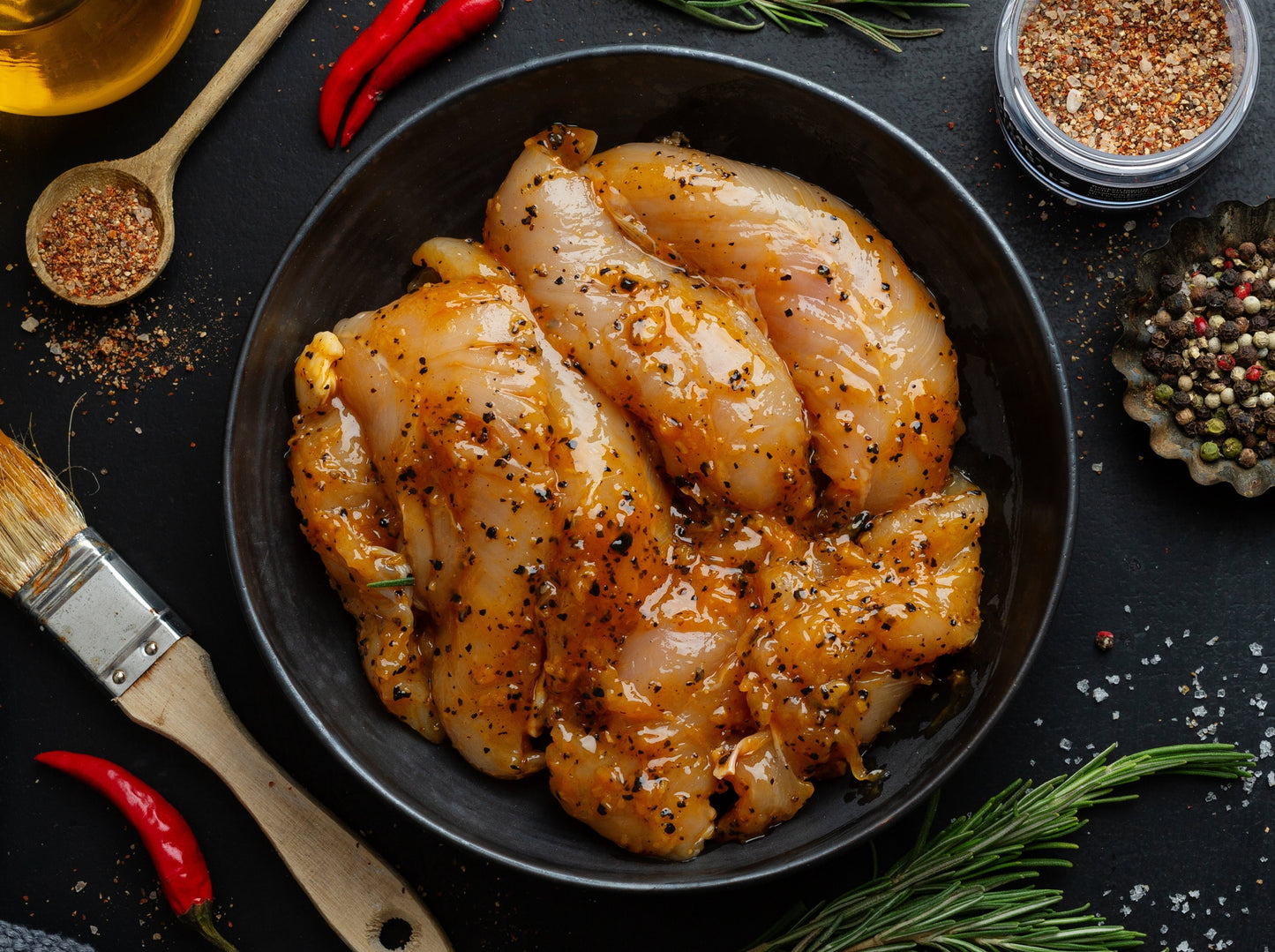 Hähnchenbox Mariniert