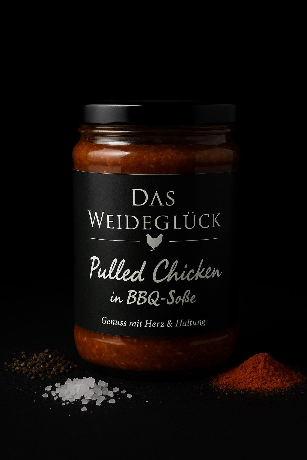 Pulled Chicken in BBQ-Soße