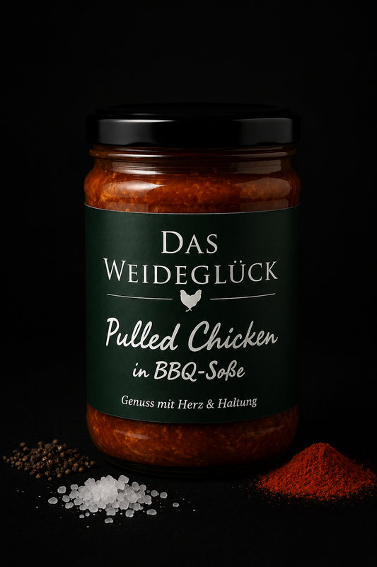 Pulled Chicken in BBQ-Soße