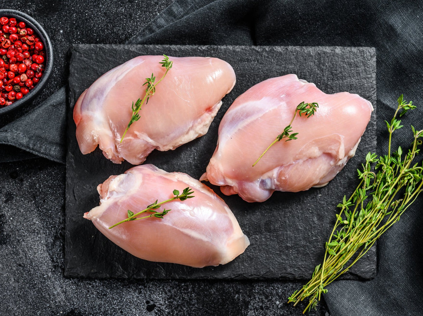 Hähnchen Oberkeulen Steaks Natur